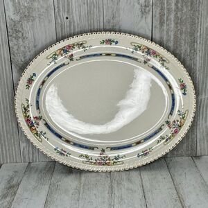 Vintage 12" Oval Serving Platter Eastbourne (Old English) by JOHNSON BROTHERS